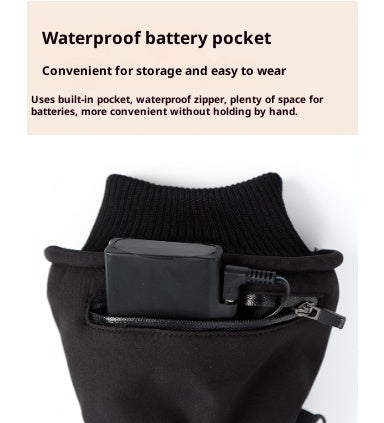 Outdoor Cycling Sports Thickening Electrically Heated Gloves